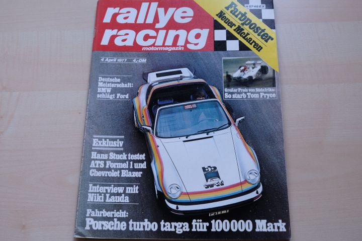 Deckblatt Rallye Racing (04/1977)